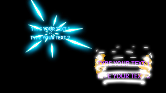 2D Glowing Energetical Dynamic Titles