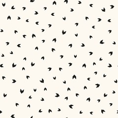 Vector seamless modern monochrome pattern. Abstract background with chaotic chevrones. Simple tileable texture