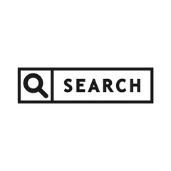 search button icon in trendy flat style