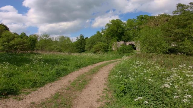 The grounds of the ruins of Roche Abbey, Maltby, Rotherham, South Yorkshire, England