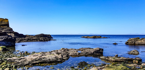 rocky coast of the sea
