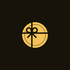 The yellow gift icon logo.