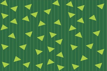 Geometrical Triangle pattern dark green