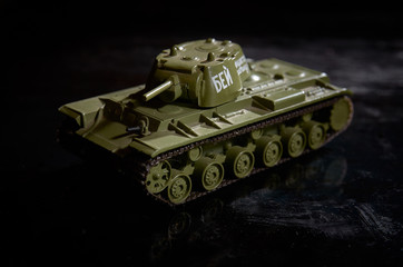 Toy Russian tank KV-1