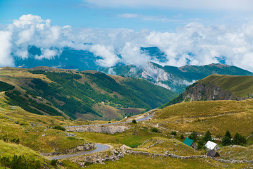 Fototapeta na wymiar Beautiful landscape, pature in the Durmitor national park, Montenegro.