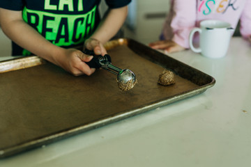 Baking Oatmeal Chocolate Chip Cookies