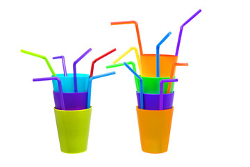 Plastic Cups and Straws