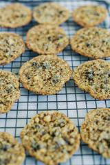 Baking Oatmeal Chocolate Chip Cookies
