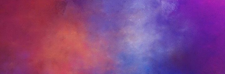 beautiful vintage abstract painted background with antique fuchsia, medium purple and indian red colors and space for text or image. can be used as horizontal background graphic