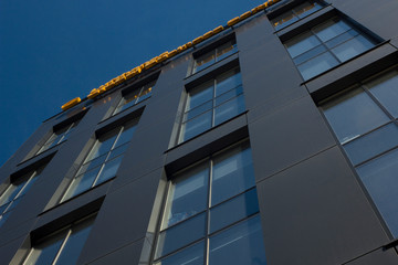 Fragment of the facade of an office building in Cracow.