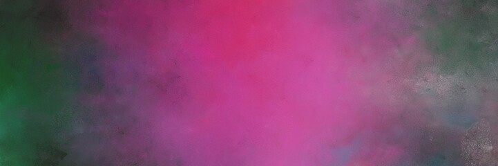 beautiful vintage abstract painted background with antique fuchsia, dark slate gray and mulberry  colors and space for text or image. can be used as header or banner