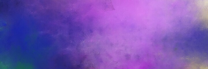 beautiful abstract painting background texture with moderate violet, medium purple and dark slate blue colors and space for text or image. can be used as header or banner