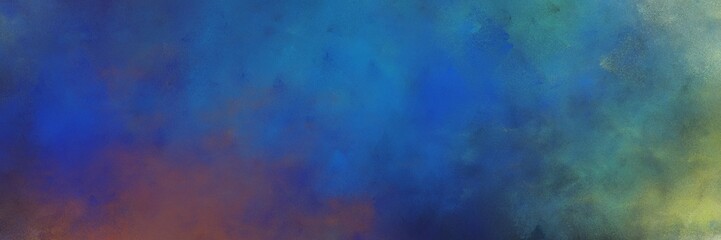 beautiful dark slate blue and dark sea green colored vintage abstract painted background with space for text or image. can be used as header or banner