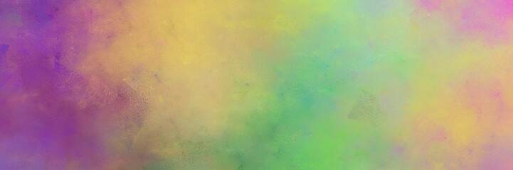 beautiful abstract painting background graphic with dark khaki, antique fuchsia and dark sea green colors and space for text or image. can be used as horizontal background texture