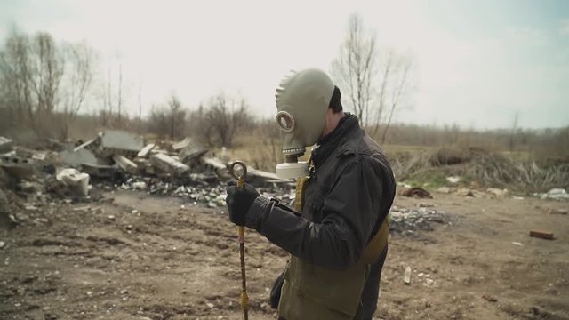 The guy in the gas mask goes in the landfill. the average plan