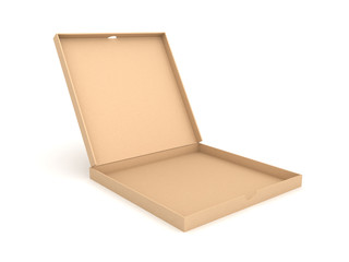 3D Rendering of flat opened box