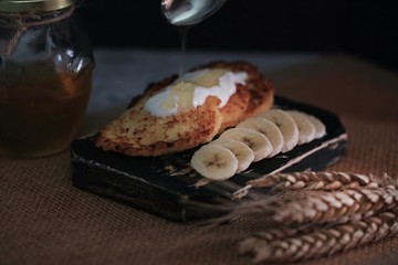 Russian traditional food Sirnikys