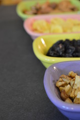 mixed nuts and dried fruits