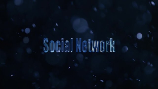 social network fantasy iron text animation Hollywood-like