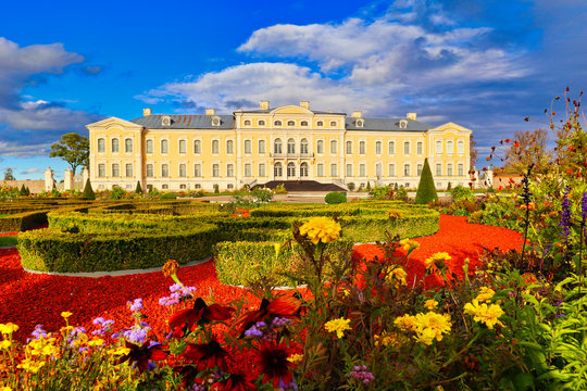 The Rundale Palace, Rundāles Pils, &nbsp;Zemgale, Latvia, Europe