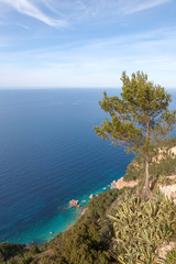 Fototapeta na wymiar Landschaft an der Nordwest-Küste von Mallorca