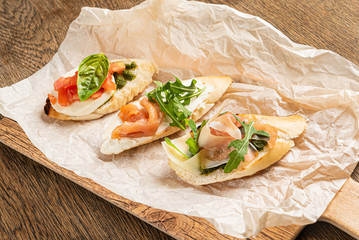 Delicious Healthy Sandwiches.on the Parchment