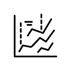 statistics analysis icon vector. statistics analysis sign. isolated contour symbol illustration