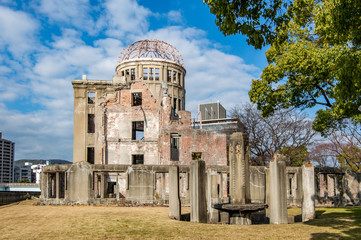 Atomic Bomb Dome at Hiroshima Peace Memorial in Hiroshima, Japan