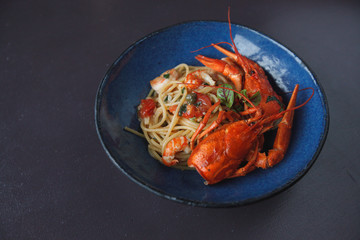 pasta shrimp with lobster