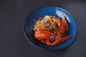 pasta shrimp with lobster
