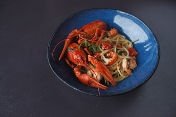 pasta shrimp with lobster