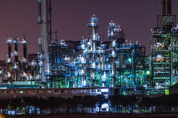 川崎・京浜工業地帯の工場夜景