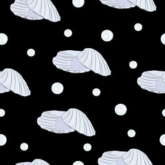 Shell with blue pearl pattern3