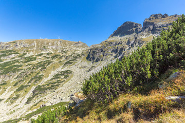 Landscape from hiking trail for Malyovitsa peak, Rila Mountain