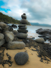 stone man by the sea