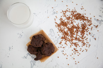 homemade buckwheat flour cookies