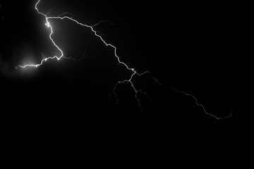 black and white photo of a flash
