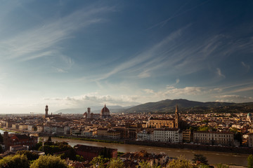 Fototapeta na wymiar Florence sky landscape