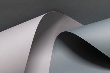 Monochrome Papierrollen als Hintergrund.