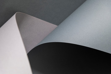 Monochrome Papierrollen als Hintergrund.