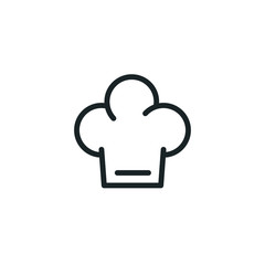 Kitchen Hat Icon - Chef hat icon - cooking icon symbol - Vector