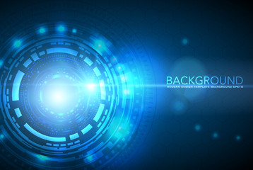business background business background Abstract business background.Vector design. Circle blue abstract technology innovation concept vector background
