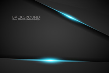 abstract metallic blue black frame layout modern tech design template background