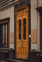 old wooden door