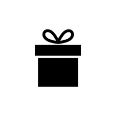 Gift icon, logo isolated on white background