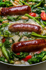 Cooking Italian Sausage Broccolini