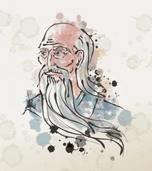 Fotobehang great chinese philosopher thinker © matiasdelcarmine