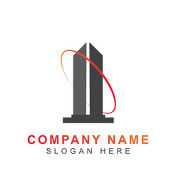 Real Estate logo vector design template. Modern architecture building icon shapes of city symbol can use for company brand, property agent, rental apartment, clean and construction service.