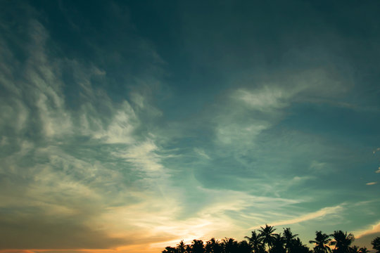 sunset with a very beautiful sky