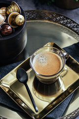Espresso Drink on Tray